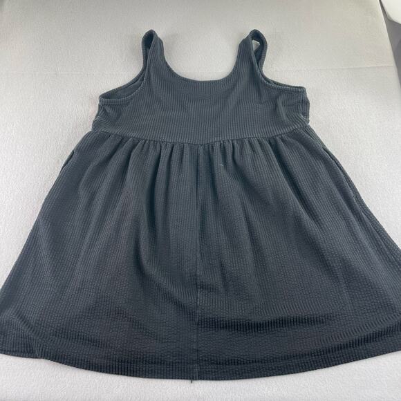 Ava & Viv black baby doll sleeveless Mini Dress pockets textured 2X pockets - Picture 4 of 11